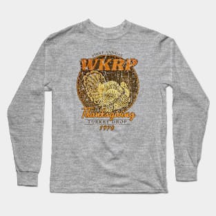 Vintage WKRP Thanksgiving Turkey Drop Long Sleeve T-Shirt